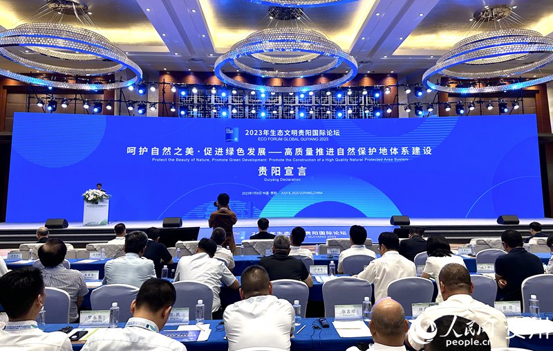 發(fā)布《貴陽宣言》。人民網(wǎng) 陽茜攝jpg