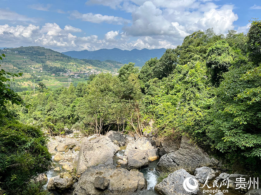 紅渡村的秀美山水。人民網(wǎng) 李麗萍攝