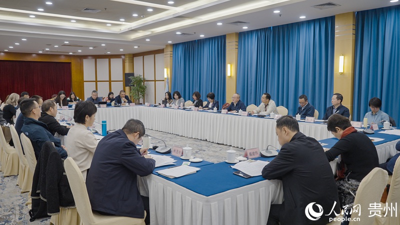 “向全球講好貴州故事”國際傳播交流座談會(huì)現(xiàn)場(chǎng)。人民網(wǎng) 涂敏攝
